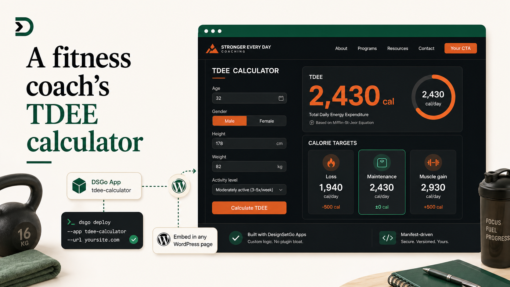 Featured image for A fitness coach's TDEE calculator, vibe-coded in 20 minutes